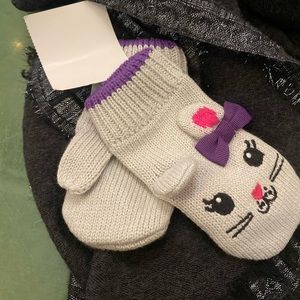 GYMBOREE BABY LMTD BUNNY RIBBON Muffs ADORABLE LUX